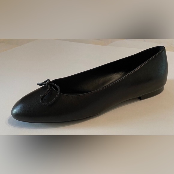 Stuart Weitzman Black Ballet Bow Flats - Picture 3 of 3